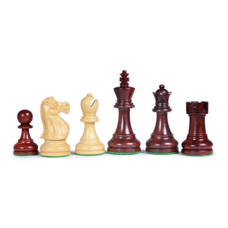 Pièces d'échecs Staunton Deluxe Padouk - Taille 5