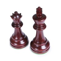 Pièces d'échecs Staunton Deluxe Padouk - Taille 5