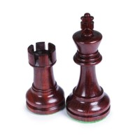 Pièces d'échecs Staunton Deluxe Padouk - Taille 5
