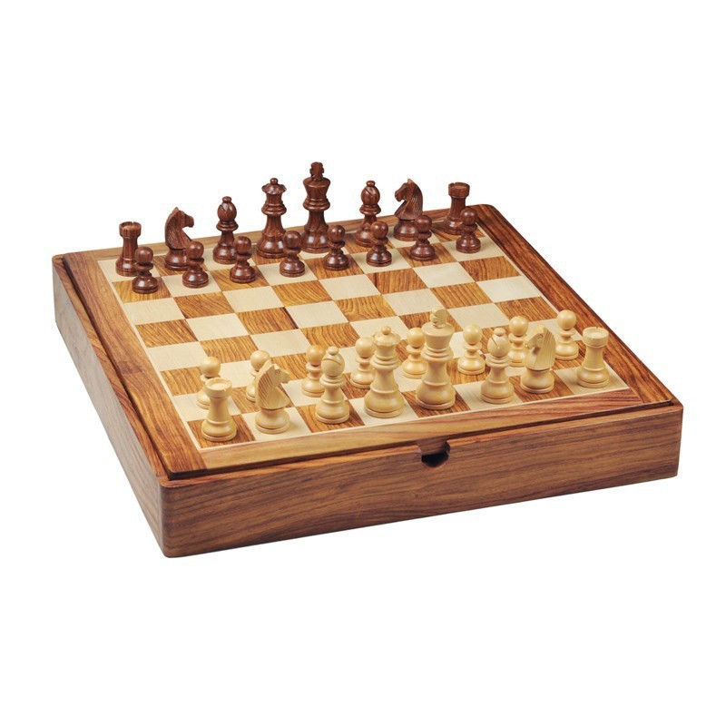 Coffret d'Echecs Deluxe Bois Sheesham Magnétique - Taille 4