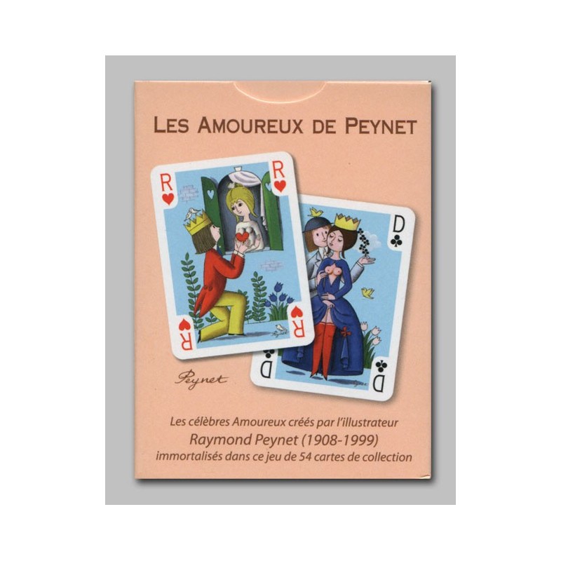 Cartes à jouer Les amoureux de Peynet