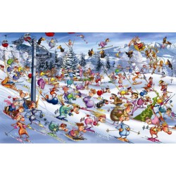 Puzzle 1000 pièces - Ski de Noël de Ruyer