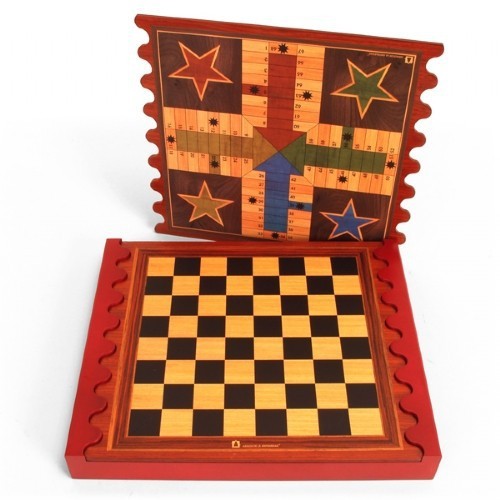 Coffret multi-jeux bois design