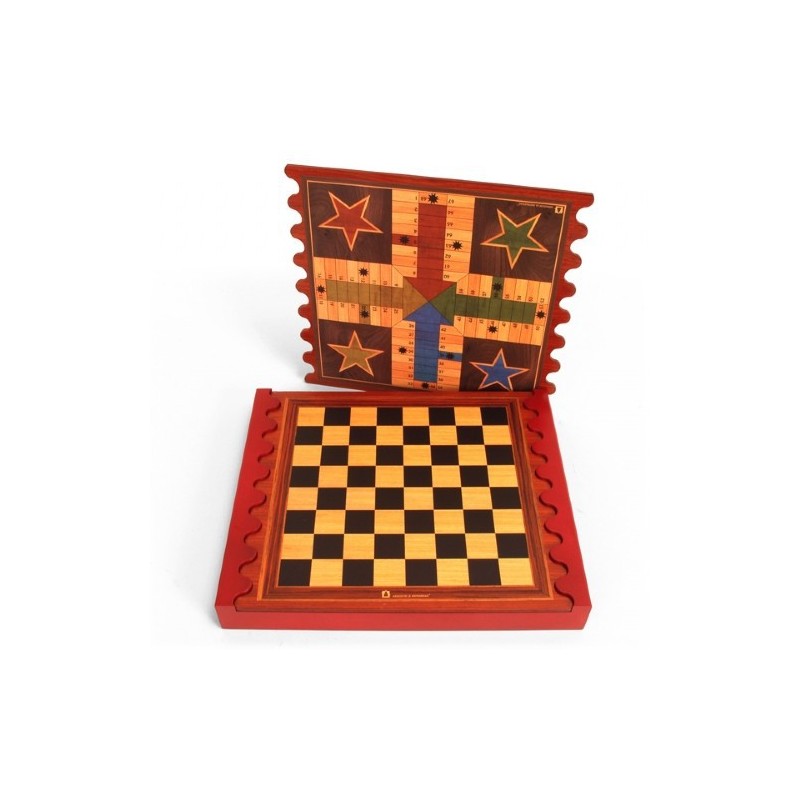 Coffret multi-jeux bois design