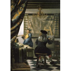 Puzzle 1000 pièces - Atelier de l'artiste de Vermeer