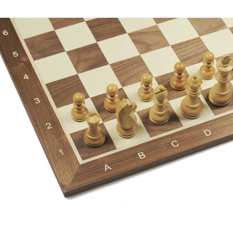 Plateau D'échecs Rustique En Bois D'olivier - Fabrication Tunisienne