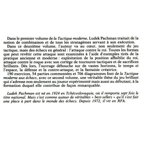 PACHMAN - La Tactique moderne Tome 2