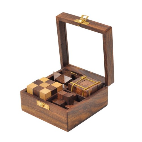 Coffret 4 casse-tête Bois...