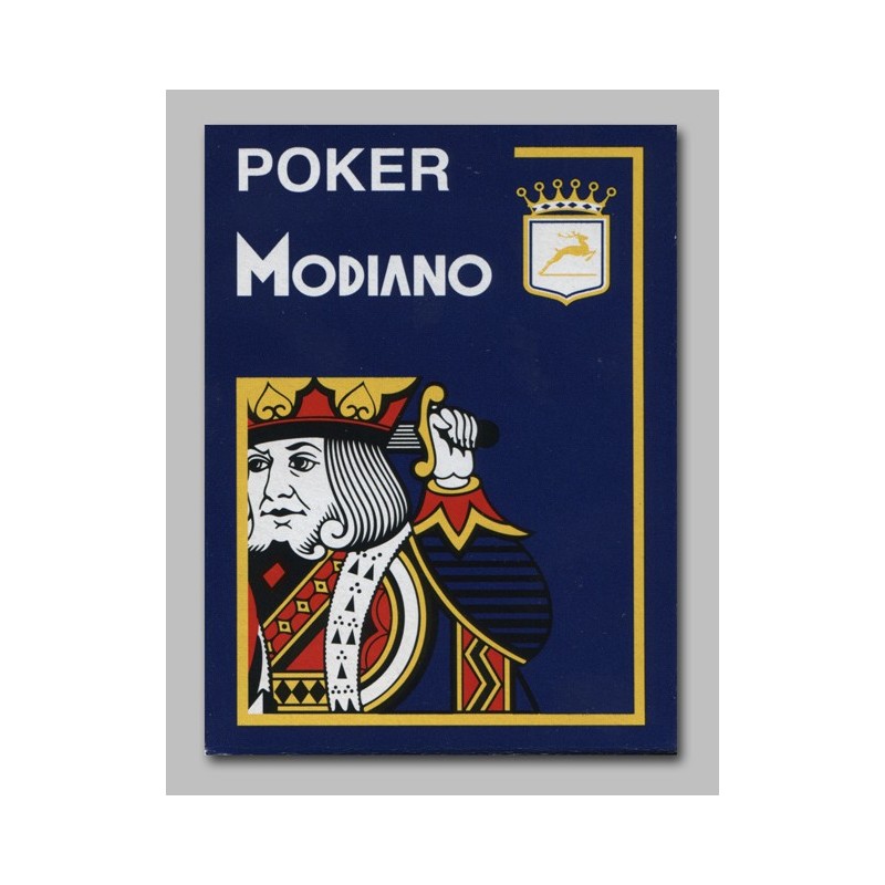 Cartes à jouer Modiano Poker 100 % plastique 4 index