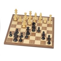 Jeu d'Echecs Chavet et Noyer Taille 4 - Ensemble Complet