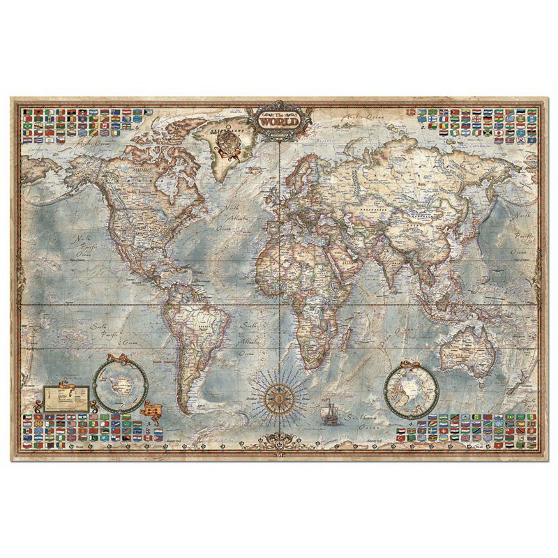 carte du monde ancienne