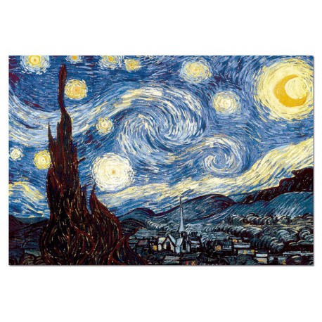 Puzzle 1000 pièces - Nuit Etoilée de Van Gogh