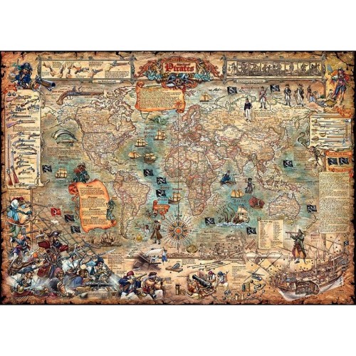 Puzzle 3000 pièces - Pirate World