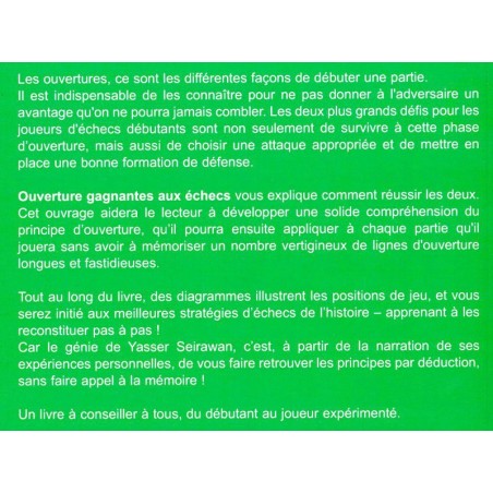 SEIRAWAN - Ouvertures gagnantes aux échecs