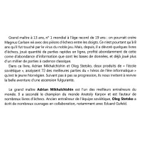 MIKHALCHISHIN & STETSKO - Magnus Carlsen L'ascension d'un prodige