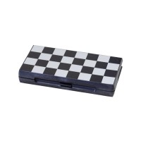 Coffret d'échecs magnétique pliant blanc et noir - 24cm