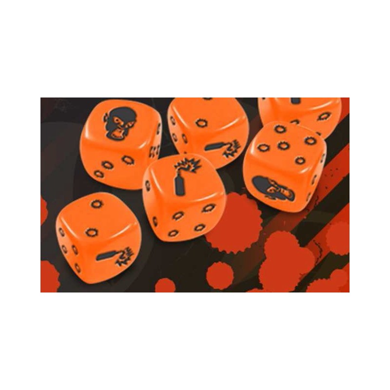 Zombicide : pack de dés orange