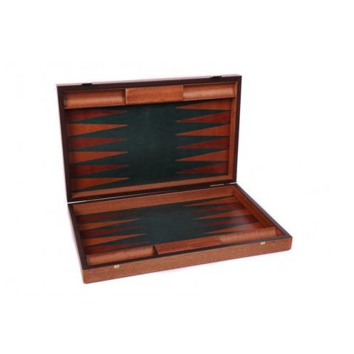 Backgammon Cuir Vert -...