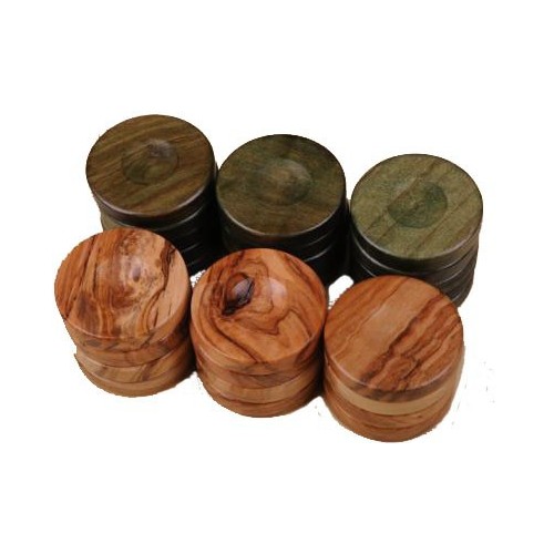 Pions de Backgammon Olive...