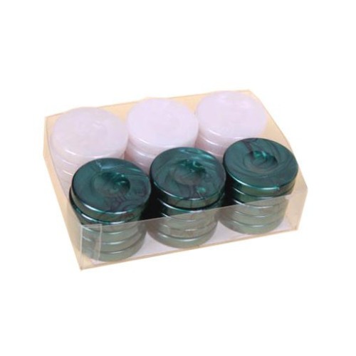 Pions Backgammon nacré vert...