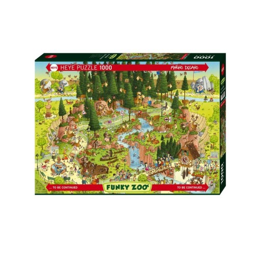 Puzzle 1000 - Funky zoo Black forest habitat