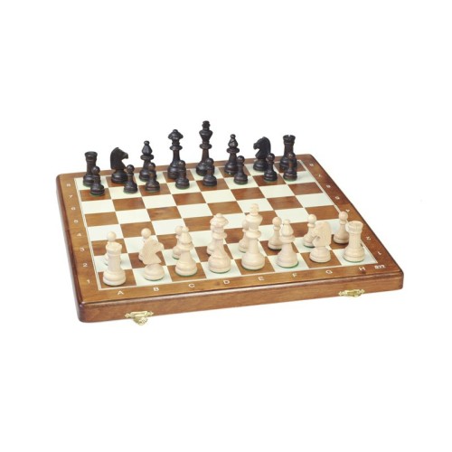 Coffret d'Echecs en Bois Pliant Taille 5