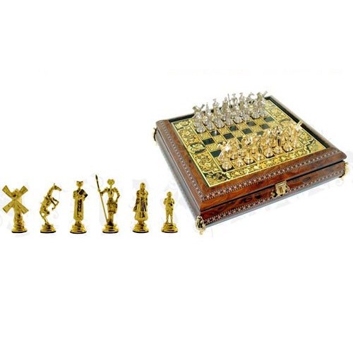 Jeu d'échecs espagnol or Don Quichote