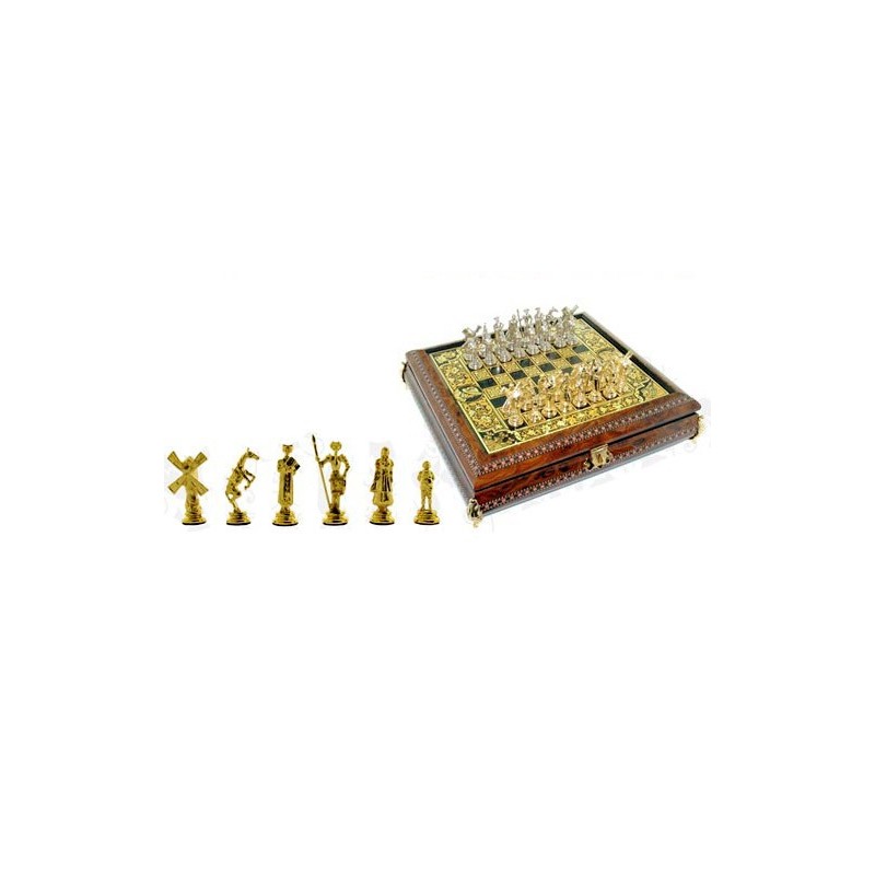 Jeu d'échecs espagnol or Don Quichote