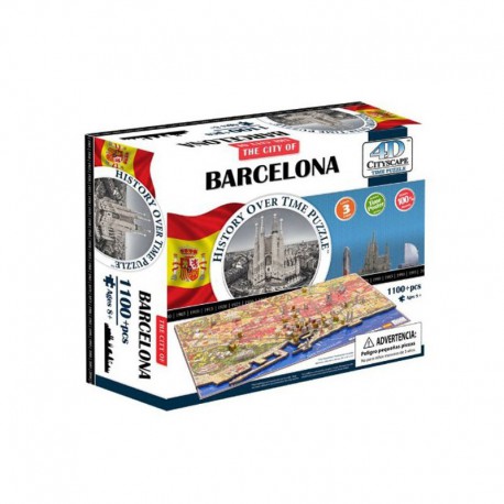 4D Puzzle Cityscape Time Barcelona