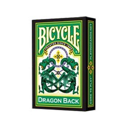 Cartes Bicycle Dragon vert