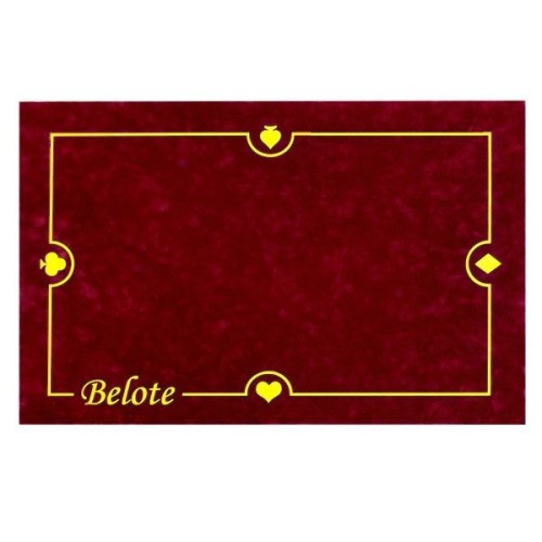 Tapis Belote Bordeaux 40X60cm