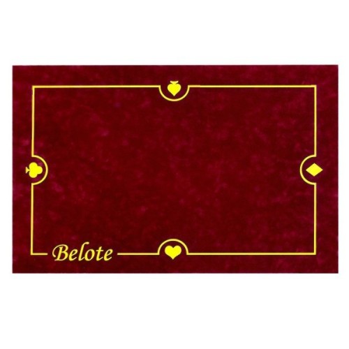 Tapis Belote Bordeaux 40X60cm