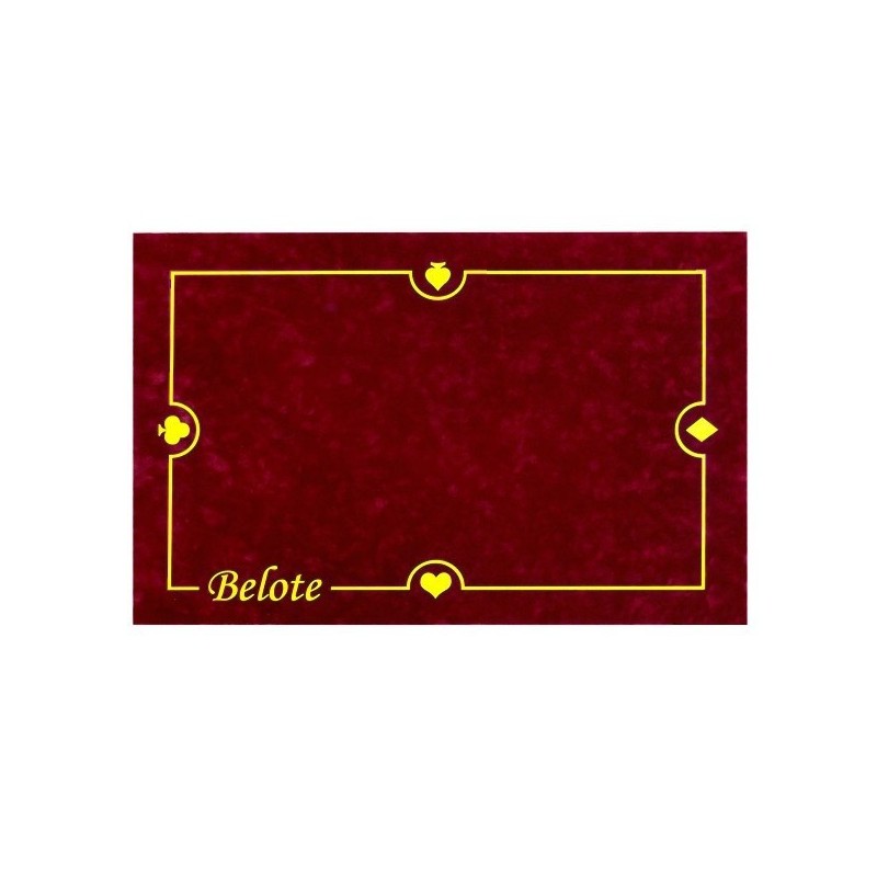 Tapis Belote Bordeaux 40X60cm