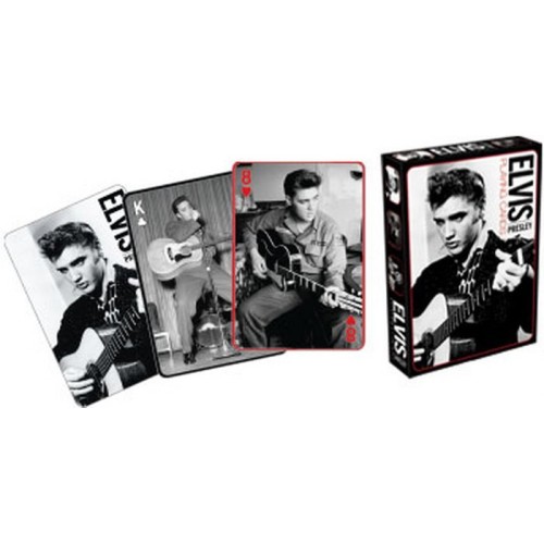 Cartes à jouer Elvis Presley noir et blanc