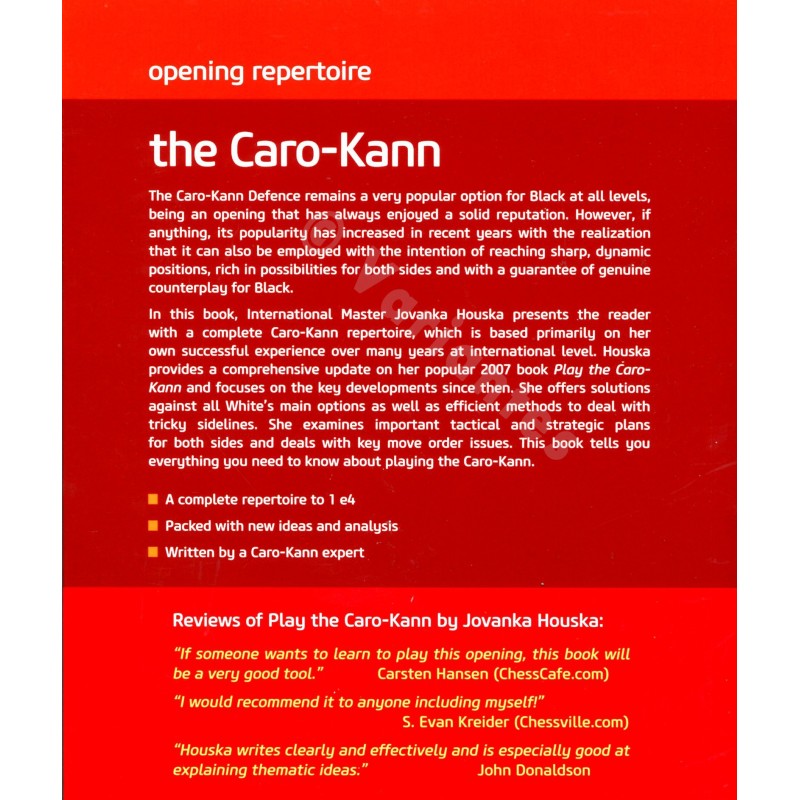 Acheter Opening repertoire - The Caro-Kann - Houska - Librairie d ...