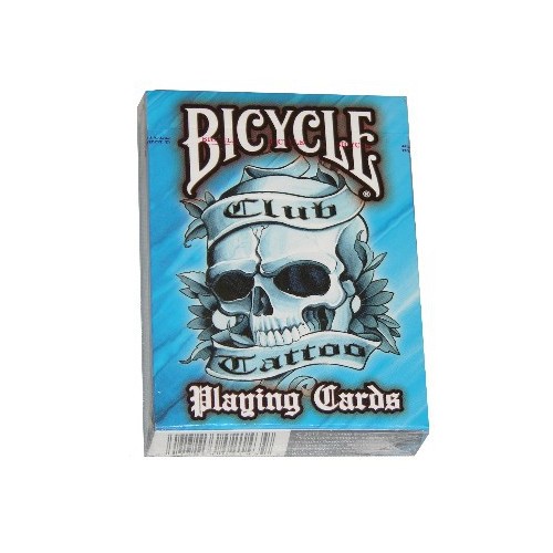 Cartes Bicycle Club Tattoo bleu