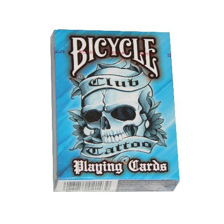 Cartes Bicycle Club Tattoo bleu