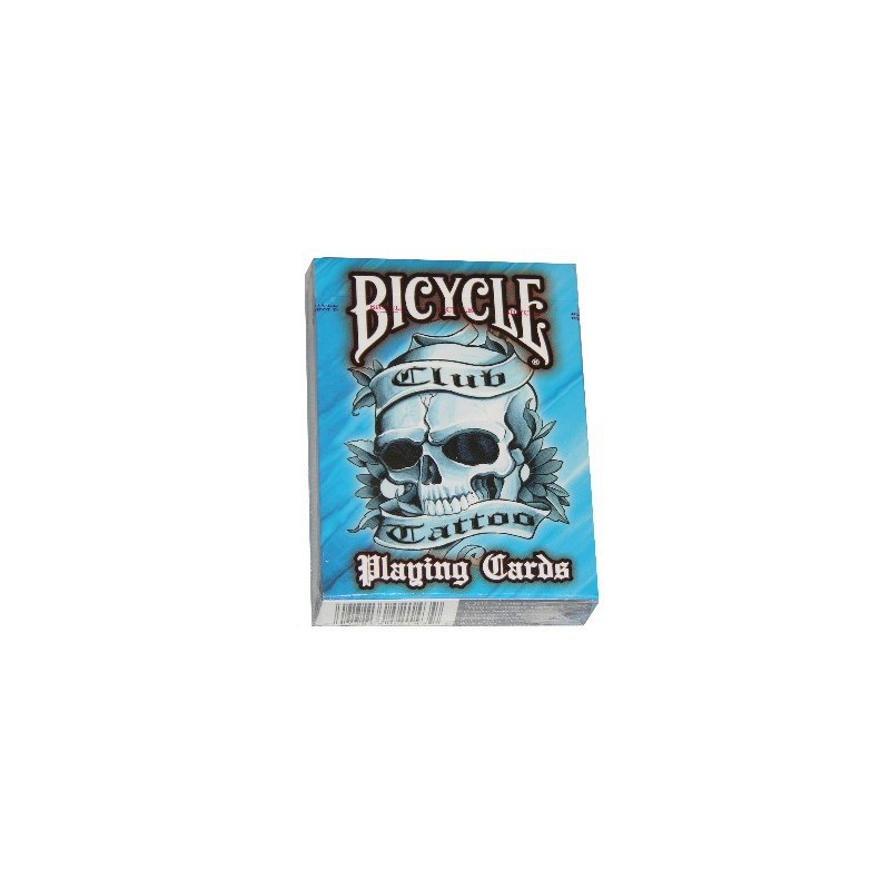 Cartes Bicycle Club Tattoo bleu