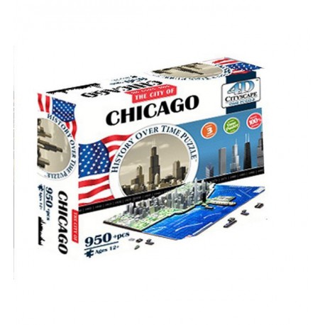 Puzzle 4D 950 pièces - Chicago