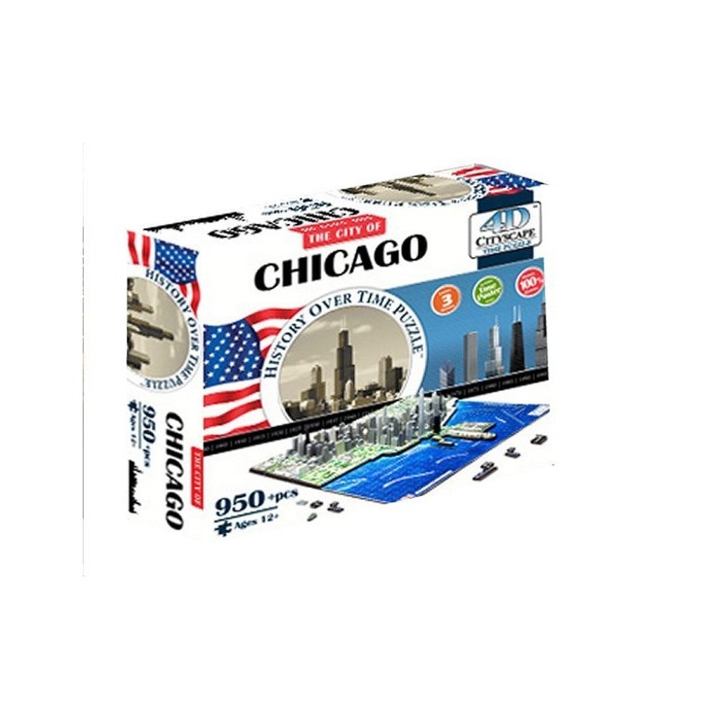 Puzzle 4D 950 pièces - Chicago