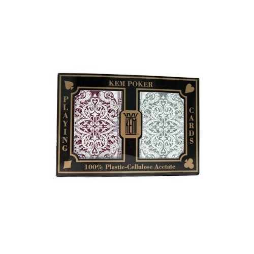 Cartes à jouer Kem Jacquard Burgundy / wide standard