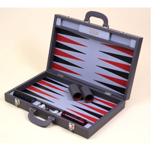 Backgammon Cuir Gris...