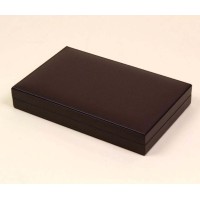Backgammon cuir marron voyage 33cm
