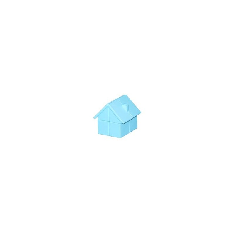 Cube 2x2 House bleu