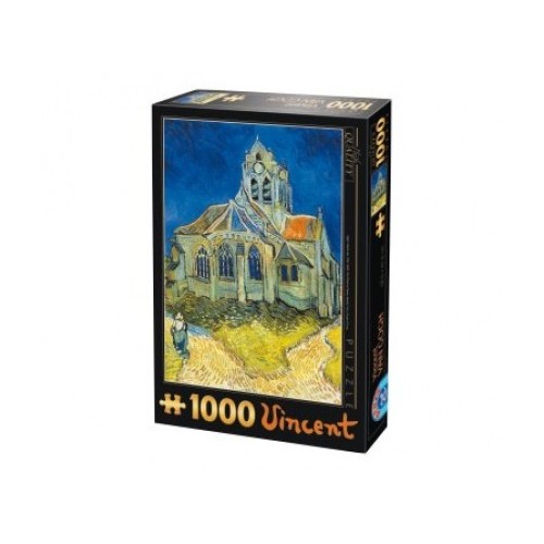 Puzzle 1000 pièces - Eglise d'Auvers, Van Gogh