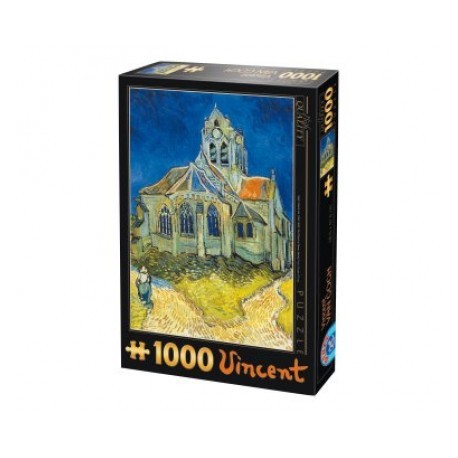 Puzzle 1000 pièces - Eglise d'Auvers, Van Gogh