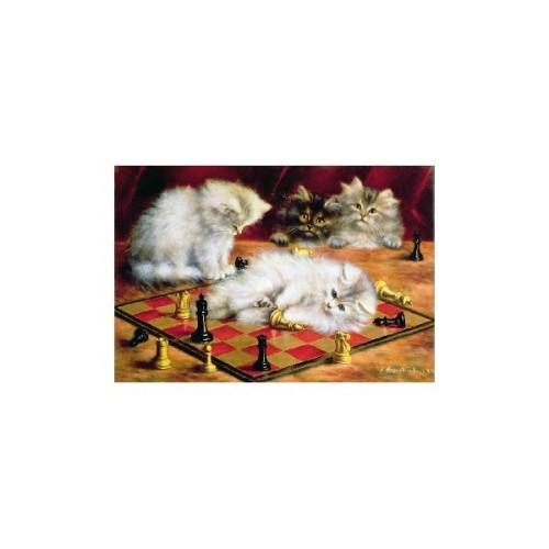 Puzzle 250 pièces - Talboys Les chats à l'échiquier