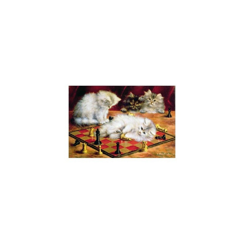 Puzzle 250 pièces - Talboys Les chats à l'échiquier