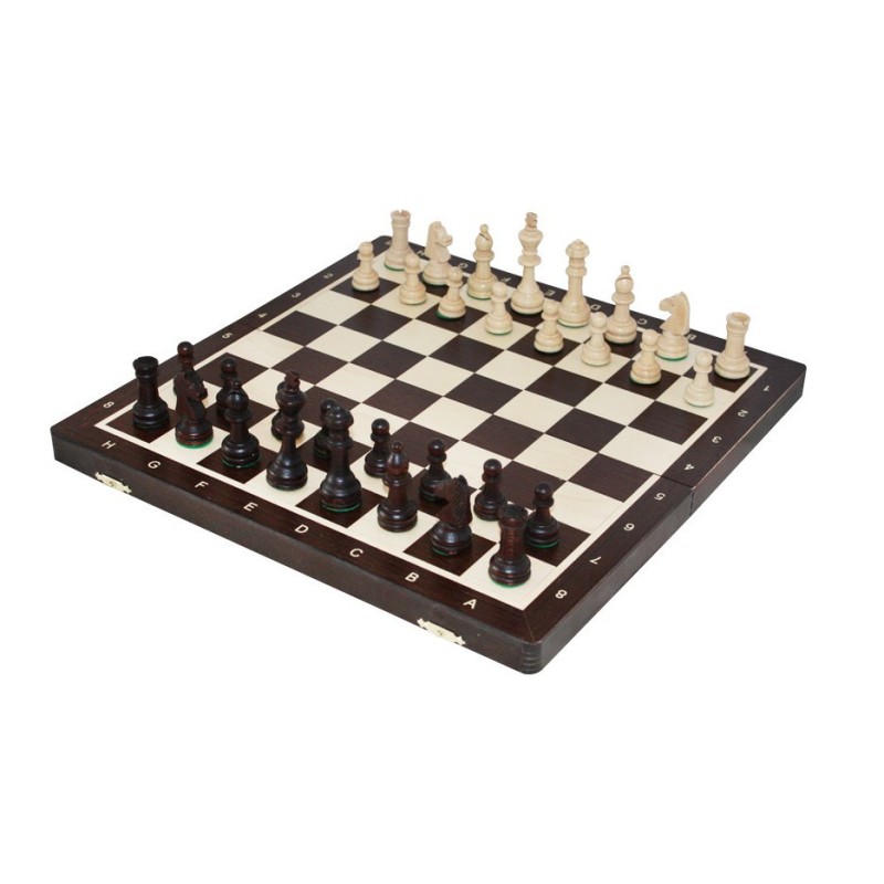 Echecs en bois de wengé pliant T5 LC