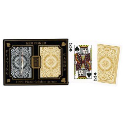 Coffret Kem Poker Arrow - Black & Gold Jumbo
